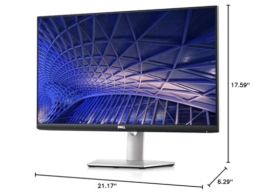 Dell S2421HS Full HD 1920 x 1080, 24-Inch 1080p LED, 75Hz, Desktop Monitor with Adjustable Stand, 4ms Grey-to-Grey Response Time, AMD FreeSync, IPS Technology, HDMI, DisplayPort, Silver, 24.0" FHD 13