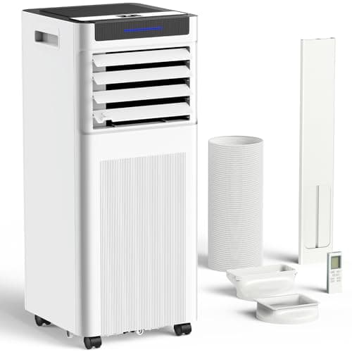 Portable Air Conditioners, 10000 BTU Portable AC up to 450 Sq.Ft, 3 in 1 AC Unit with Cool, Dehumidifier & Fan Modes, Remote Control & 24H Timer, AC Unit for Bedrooms, Living Rooms & Apartments