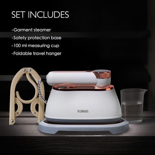 Professional Garment Steamer for Clothes 2 in 1, High Steam Volume 20g/min for Powerful Wrinkle Removal, Leak Proof, 120v, 1000w 6