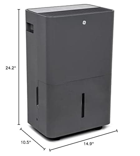 GE Smart Energy Star Portable Dehumidifier w/WiFi for Basement, Bedroom, Bathroom, Garage, Large Rooms up to 4500 Sq Ft, 50Pint w/Removable Bucket & Continuous Drain Connect for Auto/Manual Drainage 10