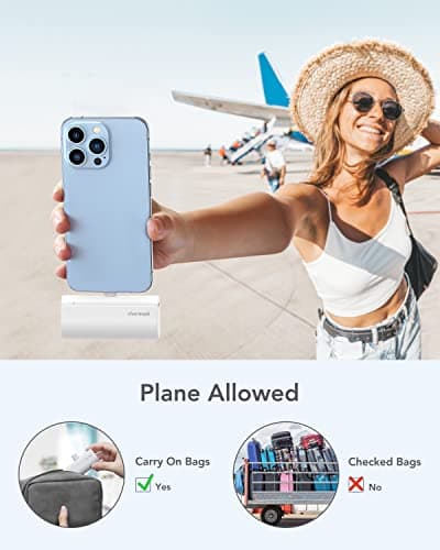 charmast Small Portable Charger for iPhone, Ultra-Compact 20W PD Fast Charging Power Bank 5000mAh, Mini Battery Pack for iPhone 14/14 Pro Max/13/13 Pro Max/12/12 Pro Max/11/XR/X/8/7/6 etc 7