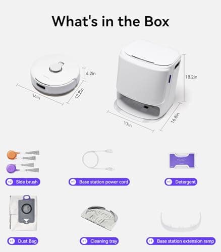 NARWAL Freo Z10 Robot Vacuum and Mop Combo, Tangle Free Robot Mop, 15,000Pa Suction, Adapts to Hard-to-Reach Areas, Self-Emptying, Mop Washing & Drying, Obstacle Avoidance, for Pet Hair & Hard Floor 9