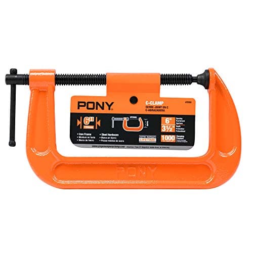Pony Jorgensen 2660 6-Inch C-Clamp, Orange 6