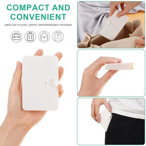 3 Mixed Colors Portable Pill Organizer, 6 Compartments Travel Pill Case for Purse or Pocket -Small Pill Box Dispenser Home Travel Supplement Semi Transparent (3 Mixed Colors) 6