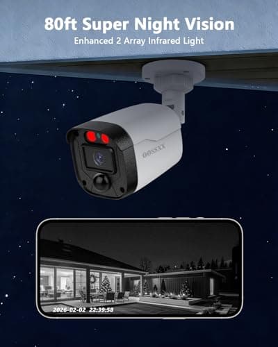 OOSSXX Extend HD 5.0Megapixel 1944P Wired CCTV Security Camera Outdoor for Home Video Surveillance CCTV DVR Systems 8