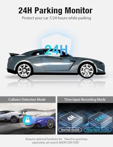 OMBAR Dash Cam 5G WiFi GPS, 3 Channel Dash Cam Front and Rear Inside 2K+1080P+1080P, 3.18" LCD Screen, 64GB Card Included, Dual Dash Camera for Cars 4K/2K/1080P+1080 P IR Night Vision, WDR, G-Sensor 8