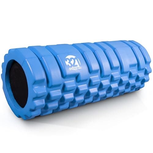 321 Strong Foam Roller - Medium Density Deep Tissue Massager for Muscle Massage and Myofascial Trigger Point Release, with 4K eBook - Blue