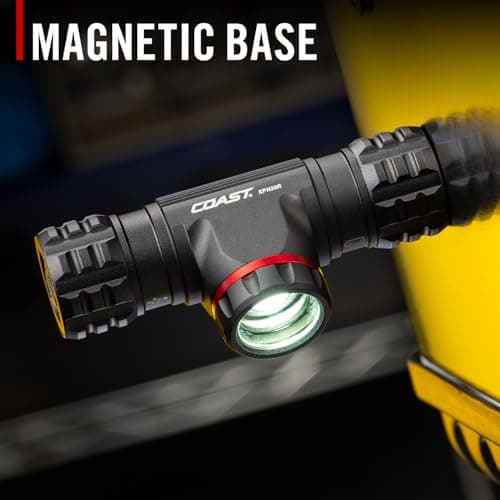 Coast XPH30R 1200 Lumen USB-C Rechargeable Dual Power Headlamp with Twist Focus Beam and Magnetic Base, 4.37 oz. - Black 9