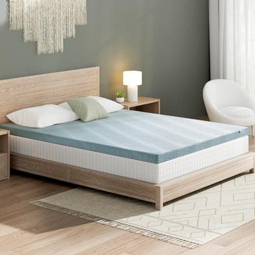 UniPon Firm Mattress Topper 3 inch King Memory Foam Mattress Topper Gel Infused with High-Density Foam for Body Support & Pressure Relief, Dual-Side Firmness, Ventilated Design, CertiPUR-US Certified 9