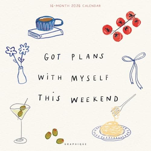 Graphique 2026 Simple Joys Wall Calendar | 12” x 12” | Thick Paper | Home & Office Organizer | Large Monthly Grid | 3 Languages & Marked Holidays | 4 Month Preview Page for 2027