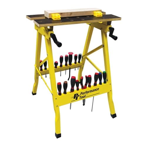 Performance Tool W54025 Portable Multipurpose Workbench and Vise (200 lbs Capacity) , Yellow 5