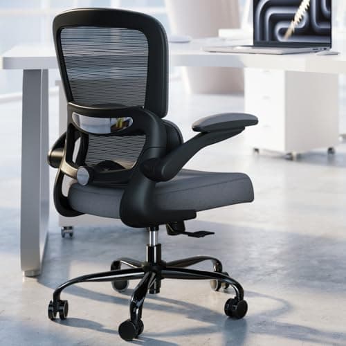 TRALT Office Chair - Ergonomic Desk Chair with Adjustable Lumbar Support, Mesh Computer Chair, Executive Chairs for Home Office Comfortable Lumbar Support (Dark Gray)