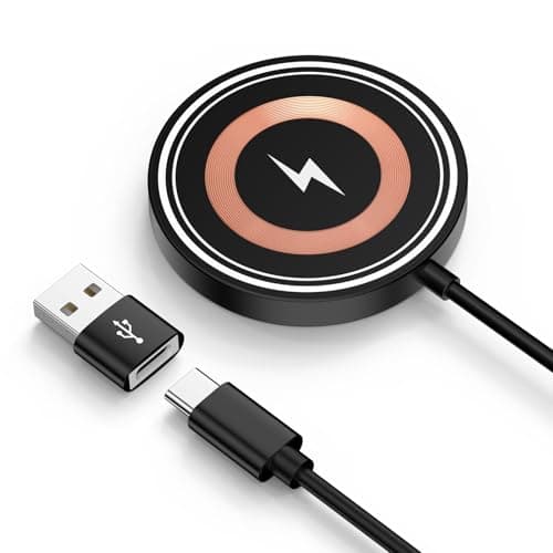 Magnetic Wireless Charger for Samsung Fast Charging Pad for Samsung Galaxy S26 Ultra/S25 FE/S24 Ultra/S23/S22/Z Flip 7, 4FT 15W Max USB-C/A Magsafe Charger Android for iPhone 17/16/15/14/13/12,AirPods