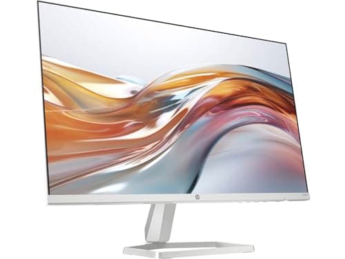 HP 24" 300 nits 100Hz IPS FHD (1920x1080) Monitor (Replaces M24FW) Bundle w/DKZ Hub USB Port Expander, Adjustable Tilt, Flicker Free, Low-Blue Light Filter, White/Silver (2026 Latest Model) 2