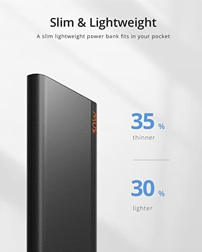 imuto 30W Slim Portable Charger for iPad Pro, Pixel iPad External Battery 30W Power Bank for iPhone 15/iPhone 15 Pro/iPad Pro 12.9/11in/ iPad Mini 6/ iPad Air 5/Portable Charger Pixel 6A 7 Pro 5A 5G 5