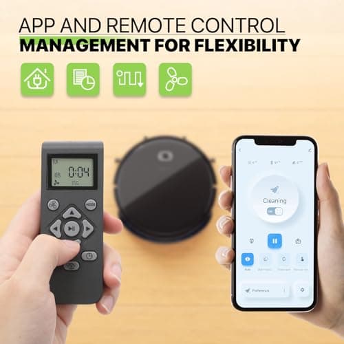 Magshion Robot Vacuum Cleaner, 2800Pa Strong Suction, App Control, 120 Mins Runtime, Self-Charging, 2 in 1 Mopping Robot Vacuum with Watertank and Dustbin, for Low Carpet Pet Hair Hard Floors 5