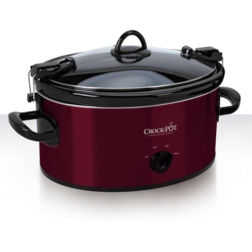 Crock-Pot 6-Quart Cook & Carry Oval Manual Portable Slow Cooker, Red - SCCPVL600-R 8