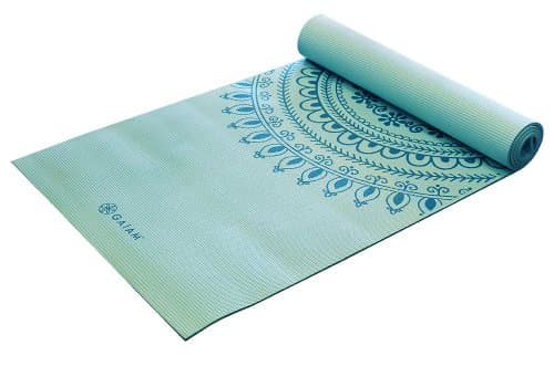 Gaiam Premium Print Yoga Mat, Marrakesh, 68"L x 24"W x 6mm Thick