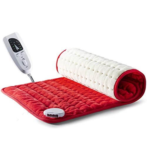 Heating pad - Electric Best for Back Pain and Cramps Relief 2 Hour auto Off Measures 24" X 12" Moist with Many Adjustable Setting Heats Fast 9