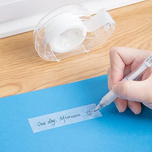 Amazon Basics Tape Dispenser with Refill Rolls - 3/4" x 650" (18 yds), 6 Pack, Matte Finish 6