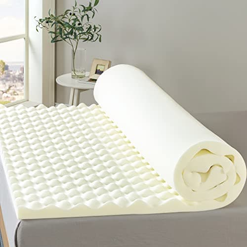 ZINUS 2 Inch Copper Cooling Memory Foam Mattress Topper with Airflow Design, Full