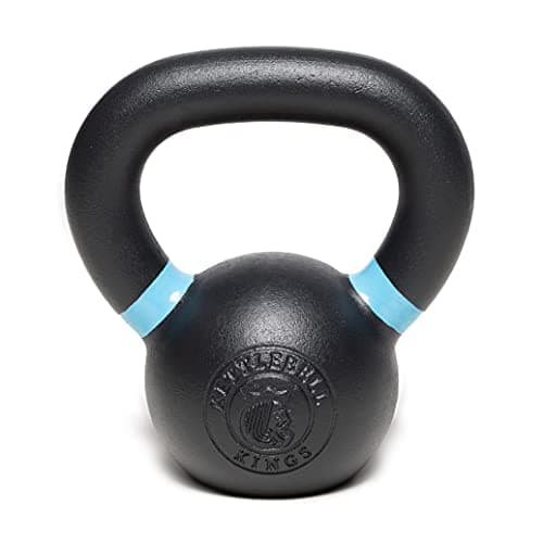 Kettlebell Kings | Powder Coated Kettlebells Weight 15LB | Hand weights Workout Gym Equipment & Strength training sets for Women & Men | Weights set for Home Gym (5-90LB)