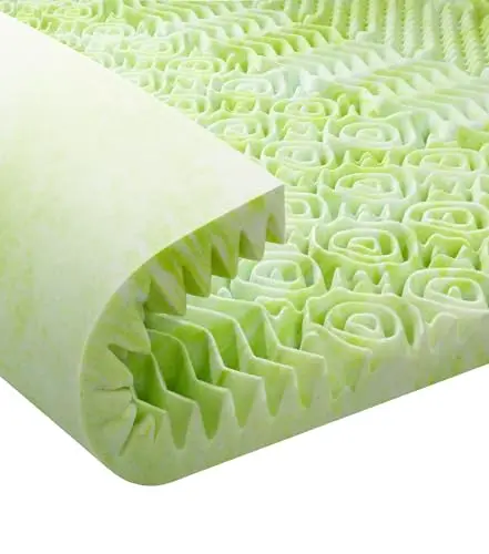Egg Crate Mattress Topper Twin, 7-Zone Twin Mattress Topper for Back Pain, Gel Cooling Egg Crate Foam Pad, 3 Inch Memory Foam Topper, Slow-Rebound Bed Topper, Pressure Relieving Mattress Pad