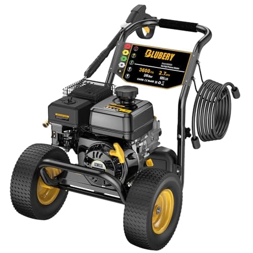 Heavy-Duty Gas Pressure Washer, 3600Psi at 2.7Gpm Power Washer,Portable, 30feet Pressure Hose,Industrial Style,Axial Cam Pump, for Siding, Driveway, House, Car, RV, Paint Preparation etc