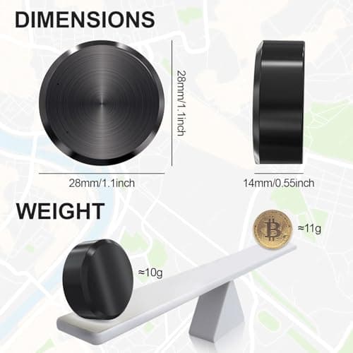 Mini GPS Tracker for Vehicles: Tracker Device for Vehicles No Subscription No Monthly Fee GPS Tracker for Car Kids Dogs Trucks Magnetic GPS Tracking Device Portable Real-Time Tracking 8