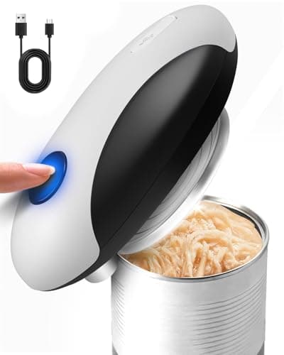 Rechargeable Automatic Can Opener, One-Touch Electric Can Opener with Smooth Edge, Hands-Free Can Opener for Seniors & Arthritis