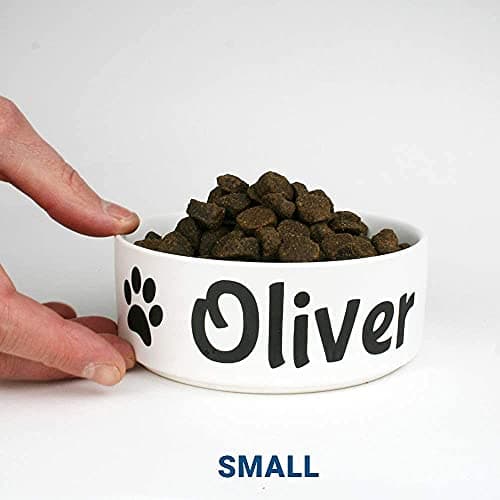 GoTags Personalized Dog Bowl with Name, Ceramic Dog and Cat Bowls, Custom Engraved with Pet’s Name and Design, Pet Dish for Dry or Wet Food and Water, Available in 2 Sizes - Small and Large 7