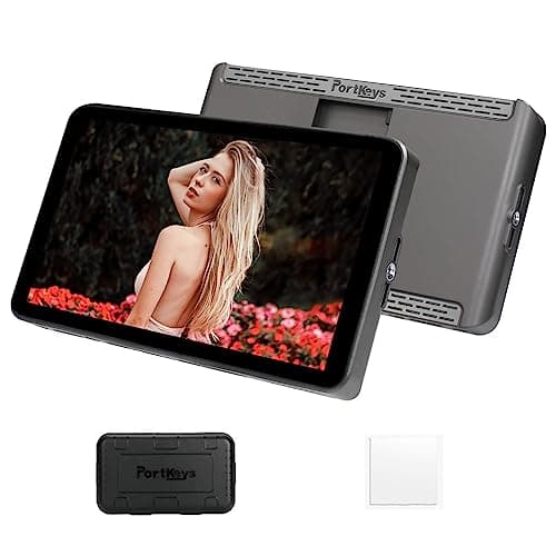 Portkeys LH7H 7 Inch Camera Monitor, 3D LUT 1000 Nits Ultra-Bright Video Monitor,1920 x 1080 IPS Touchscreen HDMI Input & Output Camera Field Monitor for DSLR Cameras (NO Battery)