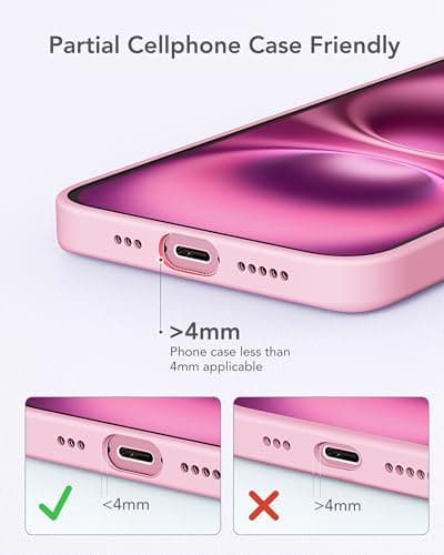 charmast Portable Charger USB C for iPhone 17/16/15, 5000mAh Fast Charging Power Bank with Built-in Type-C Connector, 20W Mini Battery Pack for iPhone 17/16/15 Series, Samsung S25/S24/S23, and More 8