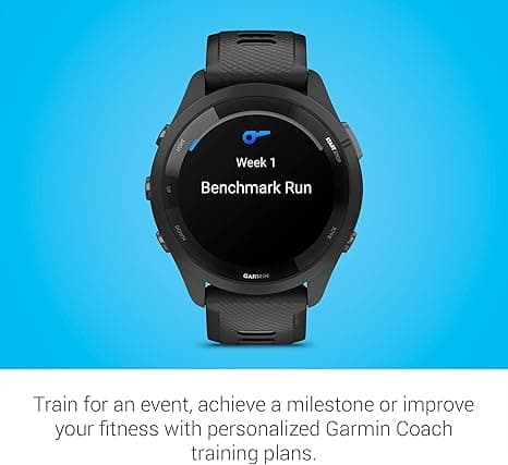 Garmin Forerunner 265 Running Smartwatch, Colorful AMOLED Display, Training Metrics and Recovery Insights, Black and Powder Gray (Renewed) 6