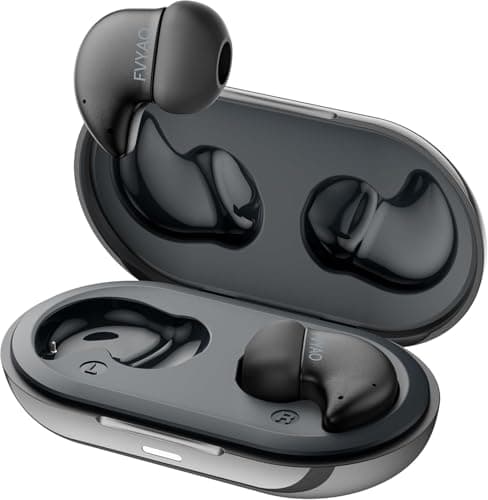 Sleep Earbuds for Side Sleepers, Ear Buds Sleeping, Sleep Bluetooth Headphones, Mini Invisible Buds Comfort Fit for Sleeping, Wireless Bluetooth 5.4, 42H Playtime, Hidden Earbuds for Small Ears,Black