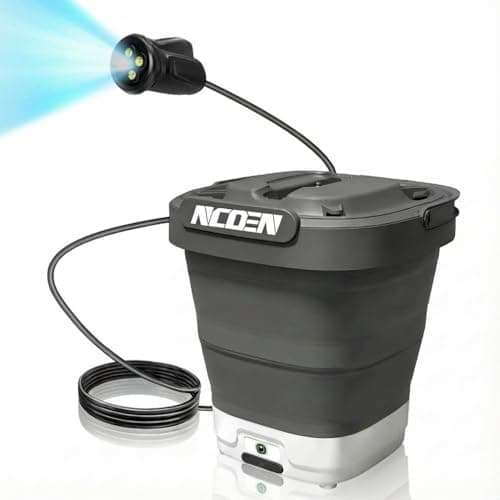 Portable Electric Pressure Washer w/3.2Gal Tank, 4-in-1 Nozzles, Max 290 PSI Foldable Cordless Pressure Washer for No Water Hose Apartment, Camping, Bike Cleaning, Garden Care and Pet Cleaning 9