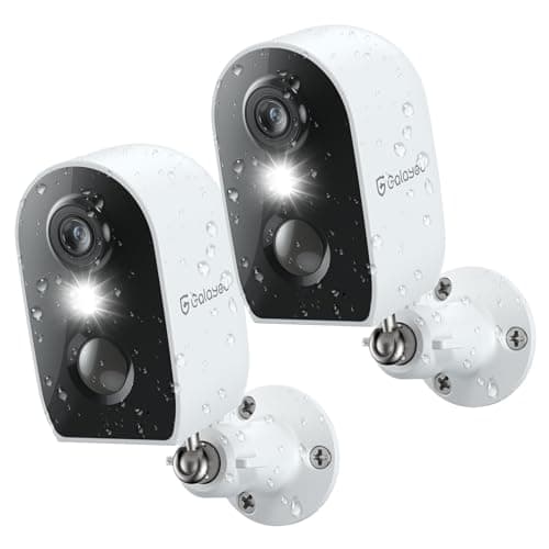 GALAYOU 2K Outdoor Camera Wireless - Battery Powered Security Camera AI Motion Detection Siren Alarm, Home Cameras with Color Night Vision, 2-Way Talk, Waterproof, Cloud/SD Storage 2PACK 2.4Ghz WiFi