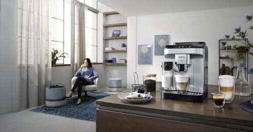 De'Longhi De'Longhi Magnifica Evo Automatic Espresso & Cappuccino Machine with Latte Crema System, 9.45 in. x 17.32 in. x 14.17 in., Chrome 6