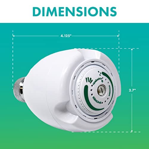 Niagara Conservation N2912 Earth Spa 3-Spray with 1.25 GPM 2.7-in. Wall Mount Adjustable Fixed Shower Head in White, 1-Pack | Bathroom Shower Head Sprayer with Pressure Compensation Technology 5