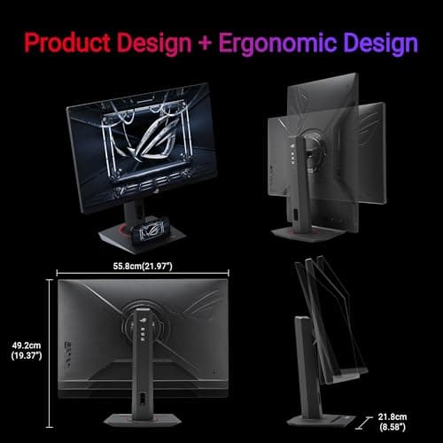 ASUS ROG Strix 24.5” USB-C HDR400 Gaming Monitor (XG259CMS)–Full HD 1080p, 310Hz, 1ms, Fast IPS, 110% SRGB, Extreme Low Motion Blur Sync, G-SYNC Compatible, DisplayWidget, Tripod Socket, 3yr Warranty 6