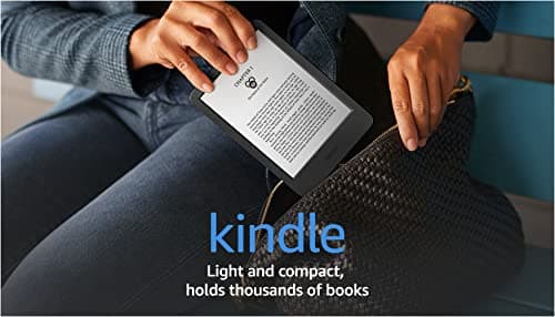 Amazon Kindle – The lightest and most compact Kindle, with extended battery life, adjustable front light, and 16 GB storage – Black 13