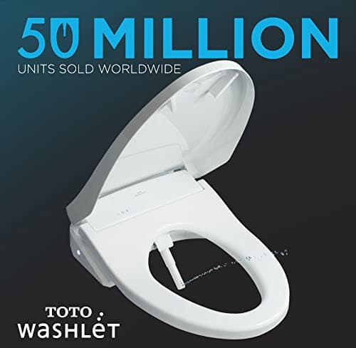 TOTO® WASHLET® S550e Electronic Bidet Toilet Seat with EWATER+® Bowl and Wand Cleaning and Auto Open and Close Contemporary Lid, Elongated, Cotton White - SW3056#01 5