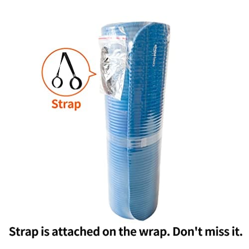 Amazon Basics 1/2 Inch Extra Thick Exercise Yoga Mat with Carrying Strap for Home Workouts and Fitness, Non-Slip, Cushioned Support, 74" x 24" x 0.5", Blue 8
