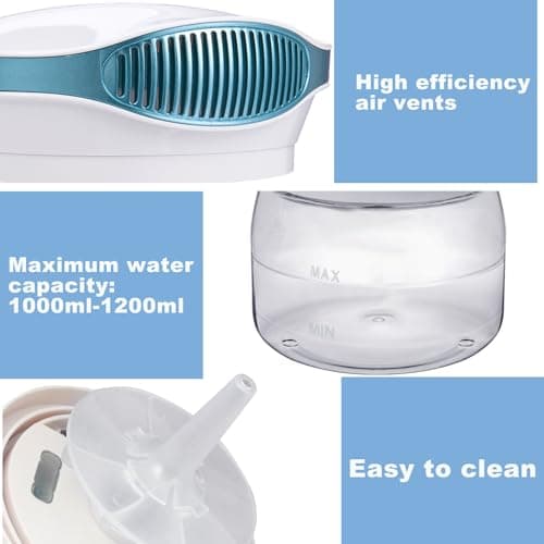HimAoto Water Air Purifiers for Home, Air Washer Aroma Diffuser, Rainbow Air Purifier, Air Washer Humidifier, Essential Oils Aroma Fresher With Night light for Home, Office, Bedroom 5
