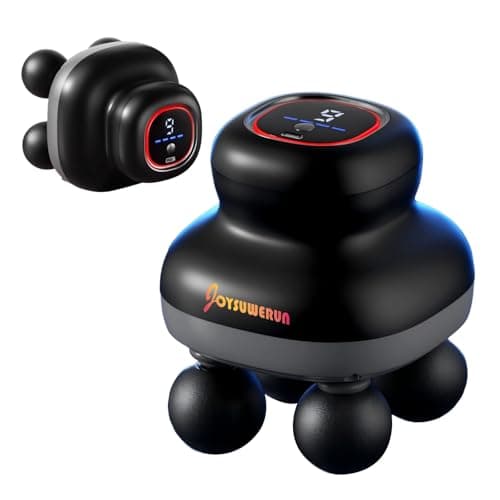 Massage Gun – Electric Body Massager with 4 Heads, Handheld Percussion Muscle Massager, Deep Tissue Back Massager for Muscle Relaxation, Powerful Full Body Electric Massager Tool for Men and Women