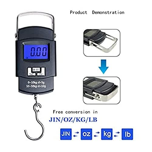 Luggage Scale with Battery Automatic Reading, Many Ways of use, Accurate Numbers, The Perfect Multifunctional Scale, a Good Helper for Your Travel and Fishing 8