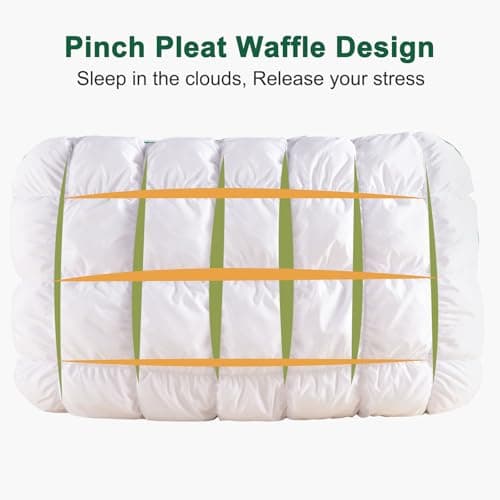 YOUR MOON Fluffy Support Bed Pillow Queen Size, Super Soft Premium Down-Alternative Filling for Sleeping, Luxury Hotel Quality Bed Pillows for Side Sleeper (White) 6