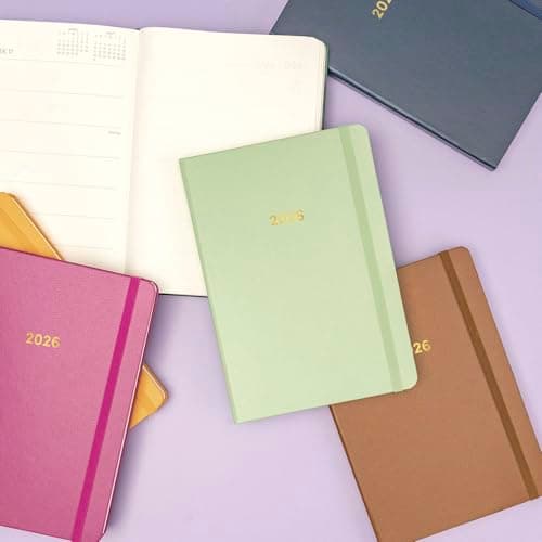 PAPERAGE 2026 Weekly & Monthly Planner, 12 Months (January 2026 - December 2026), 5.6 in x 8 in, Hardcover 2026 Planner with Weekly & Monthly Spreads, Note Pages, Stickers & Back Pocket – Lavender 7