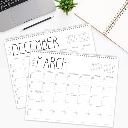 GuassLee Wall Calendar 2026, 2026-2027 Calendar Wall from Jun. 2026 to May 2027, 14" X 11" Paper Monthly Planner Wall Hanging Calendar with Thick Paper for Office Home Planning & Organizing 7