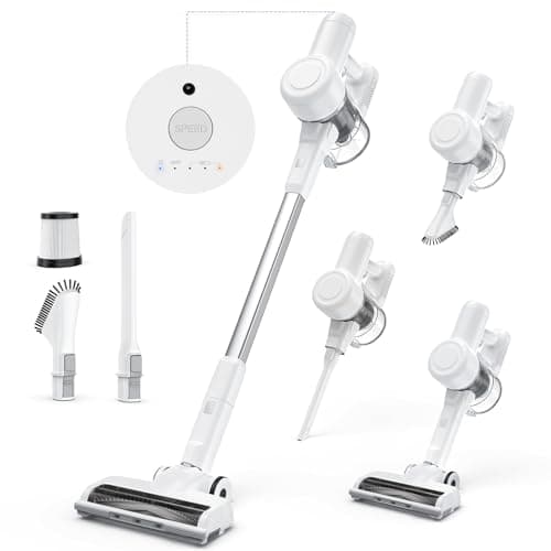 DUMOS Cordless Vacuum Cleaner, 24Kpa Lightweight Stick Vac Handheld Electric Rechargeable with LED, Up to 45 Minutes, Powerful Suction, Versatile for Carpet, Hard Floor, Pet Hair